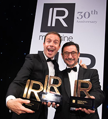 Diego Morón & Ignacio Cuenca of Iberdrola at the IR Magazine Awards – Europe 2018