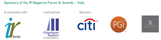 Sponsors of the IR Magazine Forum & Awards - India