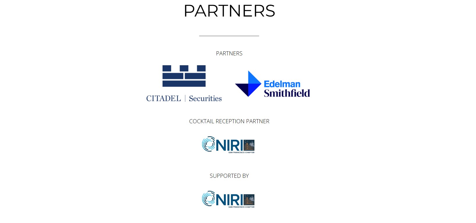 IR Magazine Think Tank - West Coast sponsors
