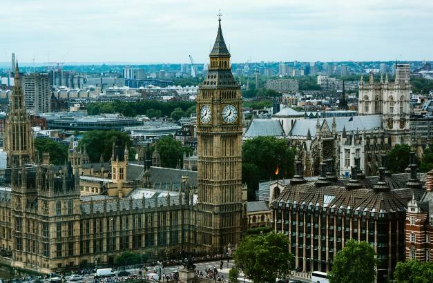 Palace of Westminster in London