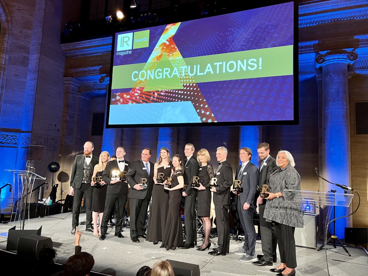 Winners of the IR Magazine Awards – US 2022 take to the stage