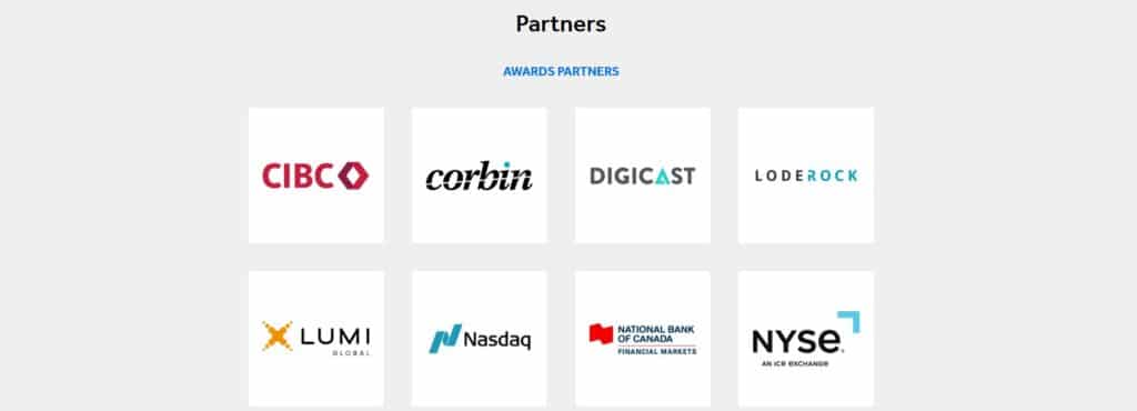 IR Impact Awards - Canada 2025 partners