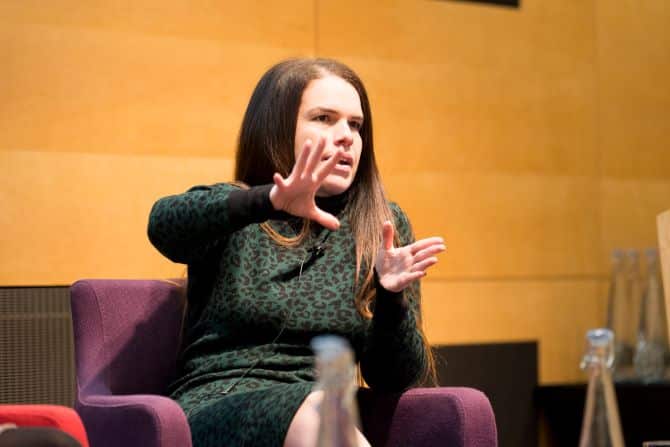 Angela Catlin at the IR Impact ESG Forum in London