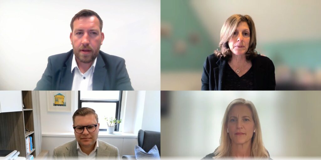 Panelists on the IR Impact webinar, held with Notified