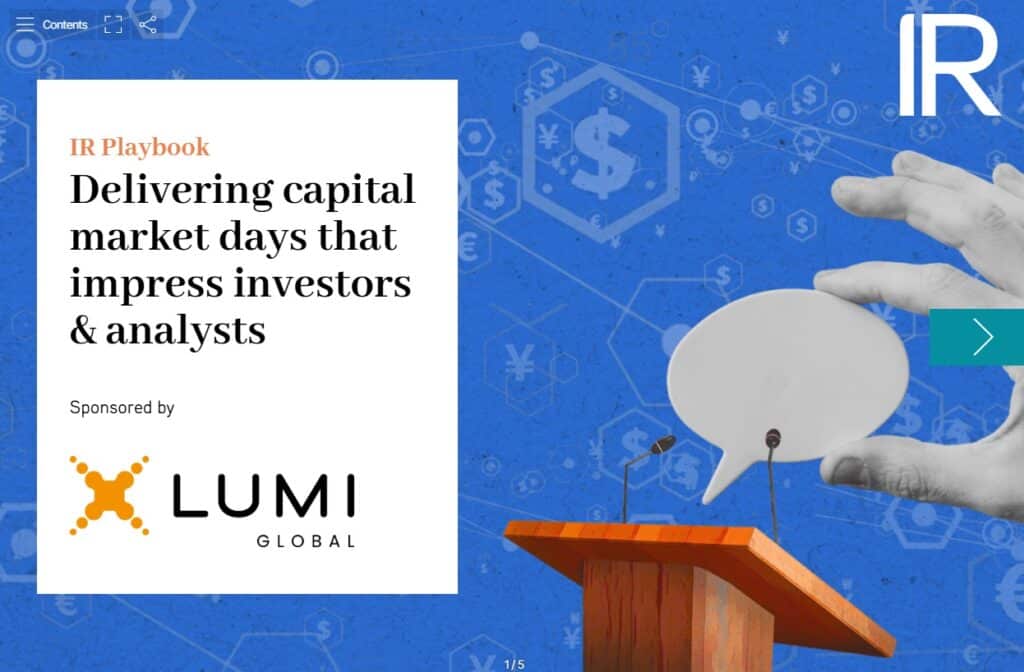 Playbook: Delivering capital market days that impress investors & analysts