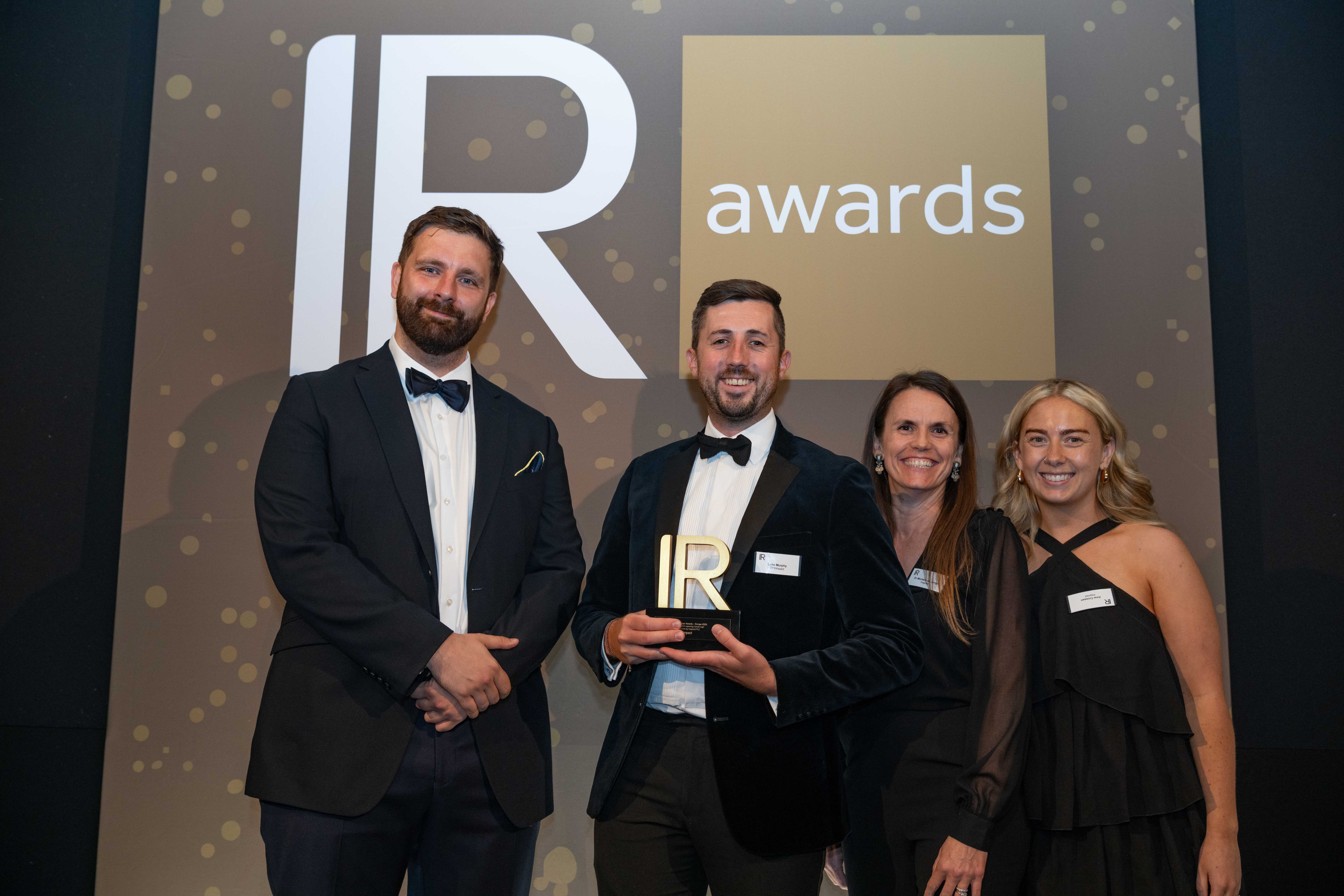 Luke Murphy at the IR Impact Awards - Europe 2025