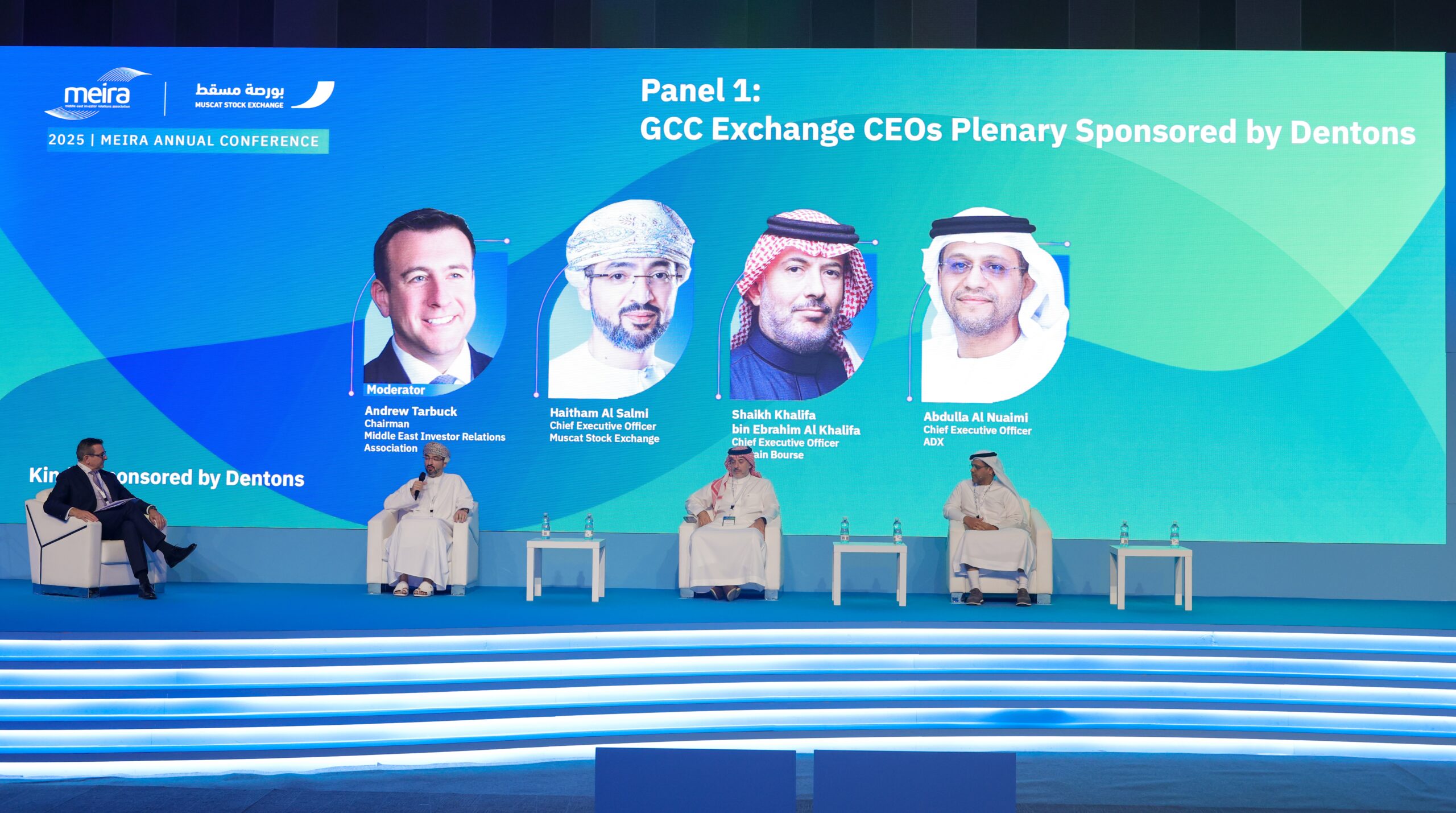 GCC Exchange CEOs Plenary at the Meira 2025 conference in Muscat, Oman