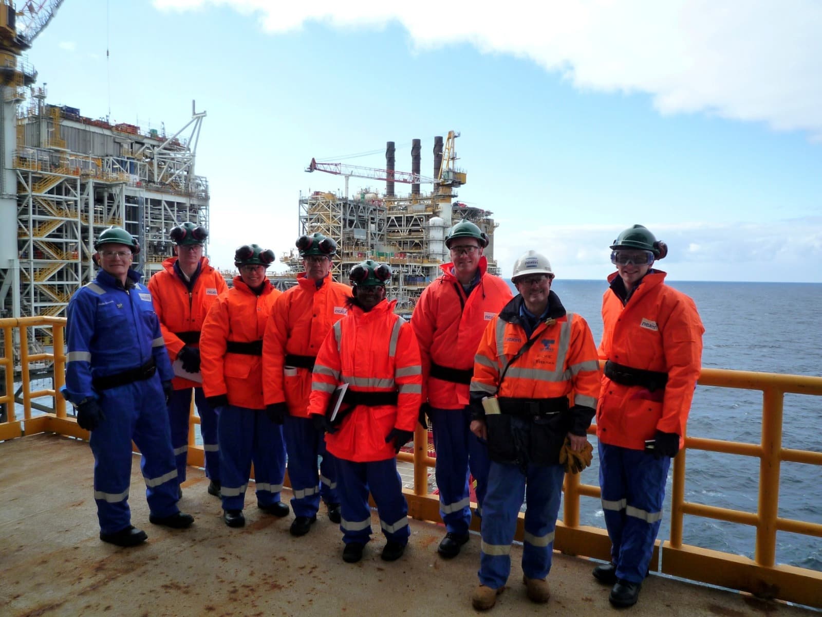 Janet Craig flew analysts out by helicopter to visit the Nexen Buzzard oil field in the North Sea