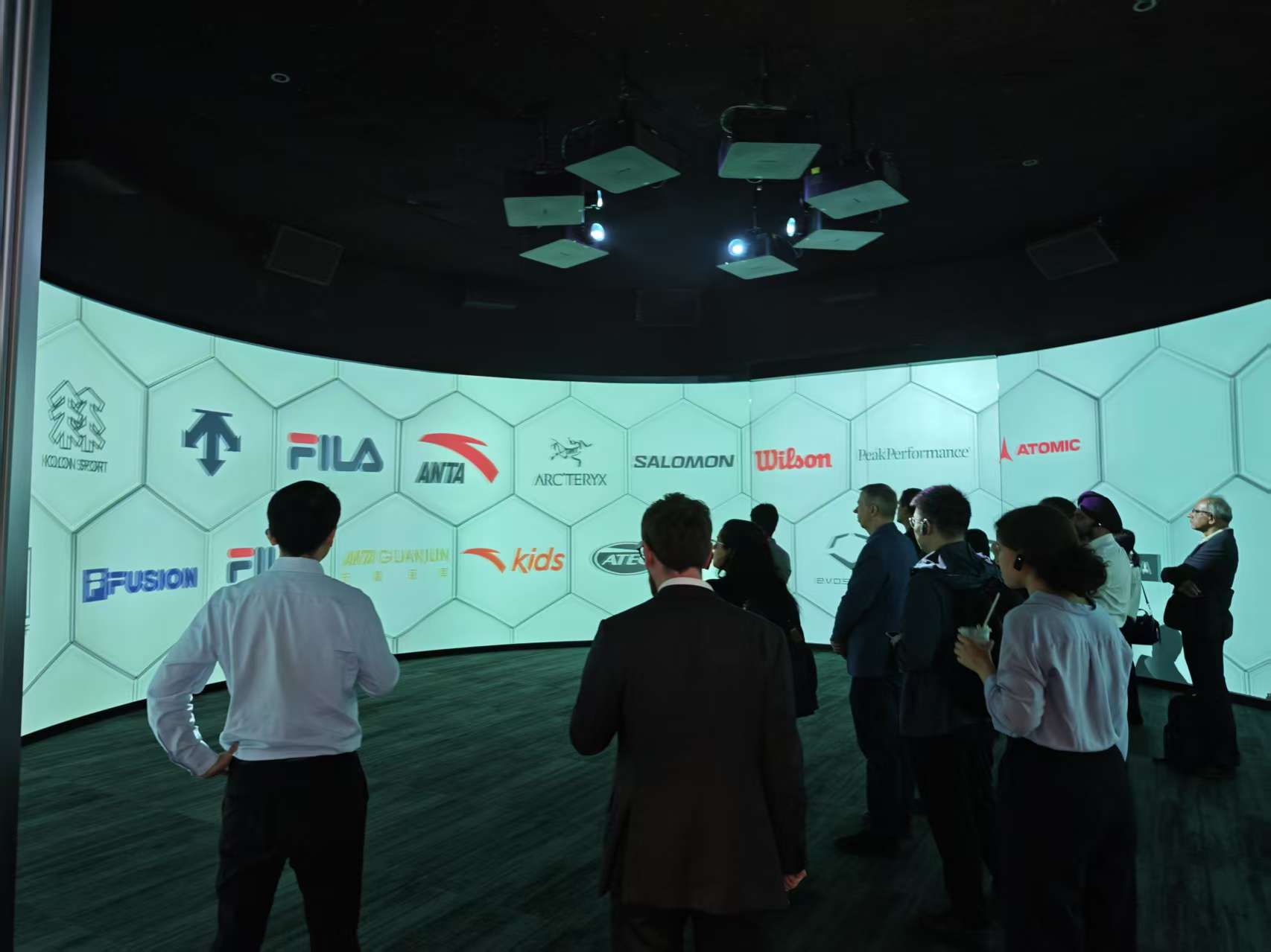 Investors visit the ANTA Sports museum at the firm's headquarters